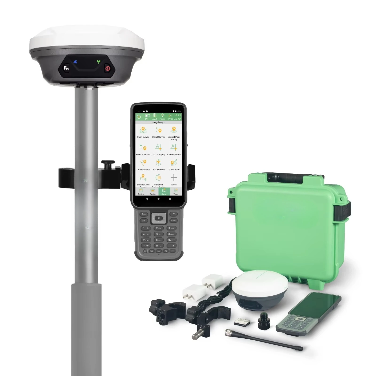1408 Channel GPS GNSS Base & Rover - 15km IMU Receiver