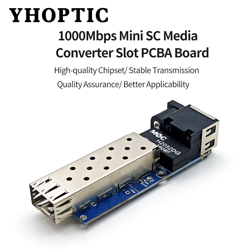

1.25G Mini Fiber Optical Switch PCBA Board - Integrated Gigabit/100Mbps SFP Transceiver Module & RJ45 Port