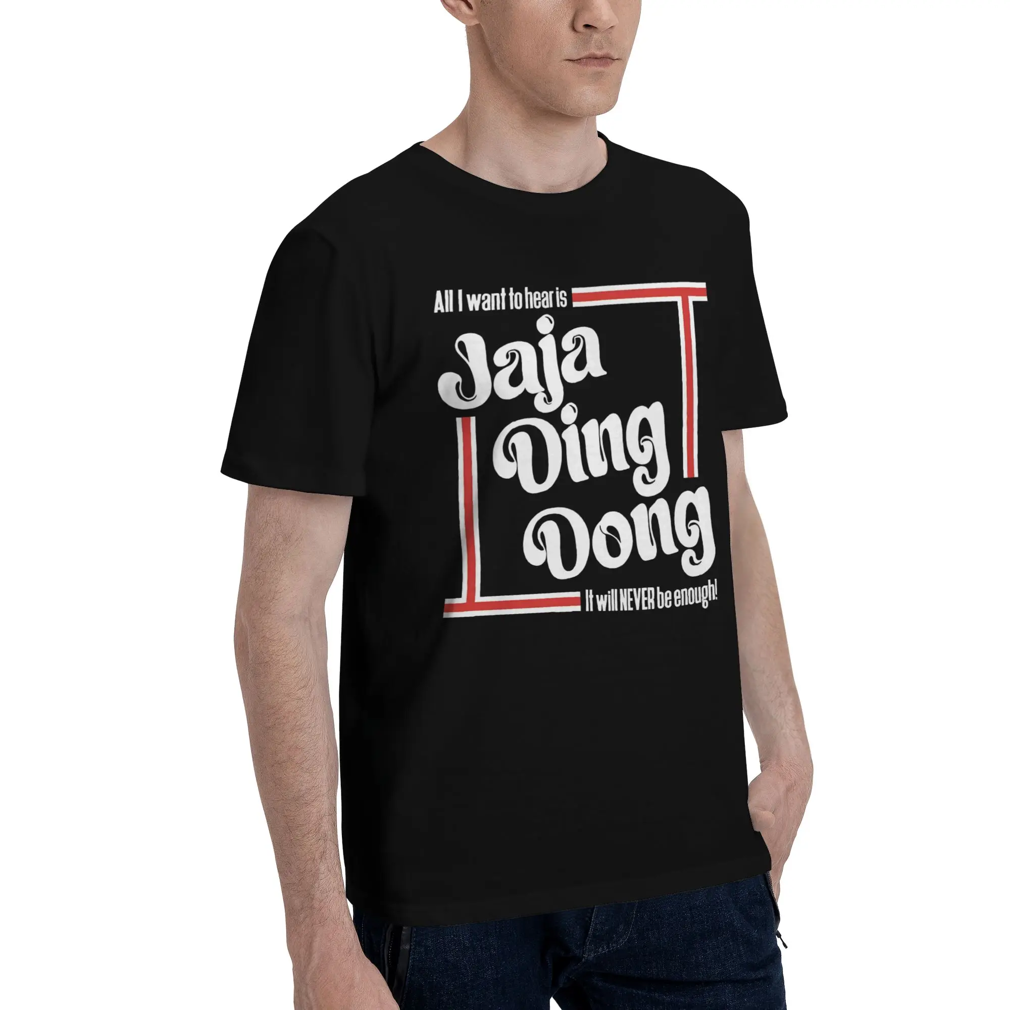 Play Jaja Ding Dong  Funny Graphic 100% Cotton T-Shirt The Story Of Fire Saga Tops Tees For Men