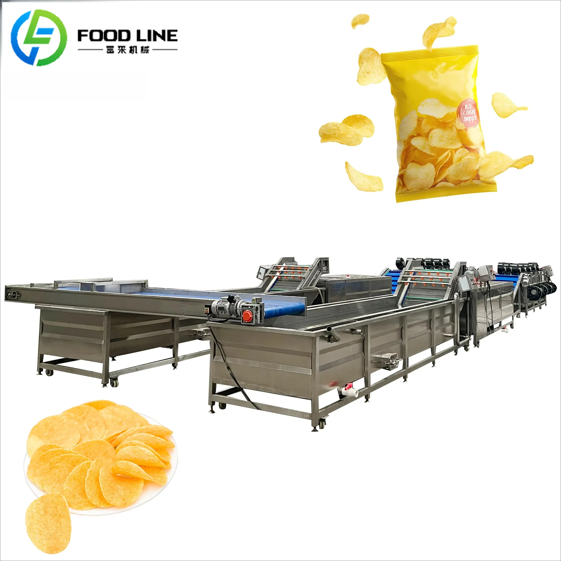 FOODLINE Multi-flavor Seasoning French Fries Production Line Automatic Powder Coater For Seasoned Frozen Fries
