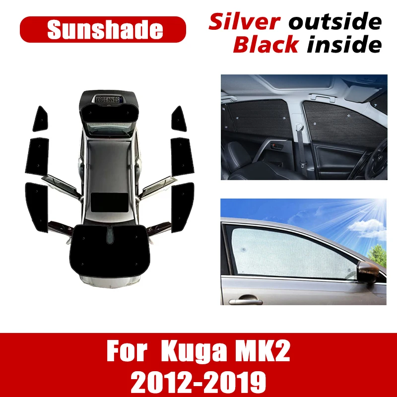 

Car Window Sunshade For Ford Kuga MK2 Accessories Escape 2012~2019 Windshield Sunscreen Anti-UV Visor Auto Interior Accessories