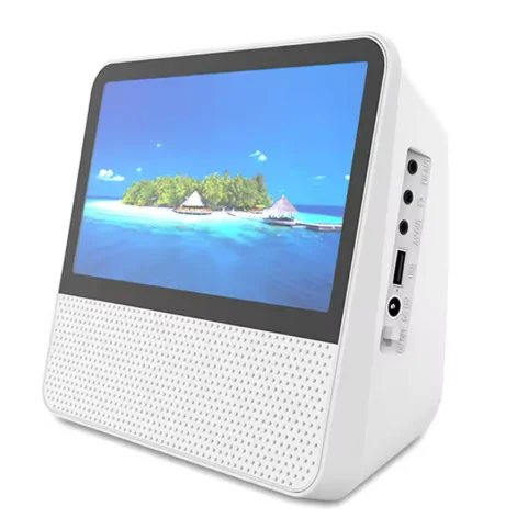 Multi functional portable CD/VCD/DVD Bluetooth player 7-inch 1024x600 high-definition touch screen lithium battery dual speakers