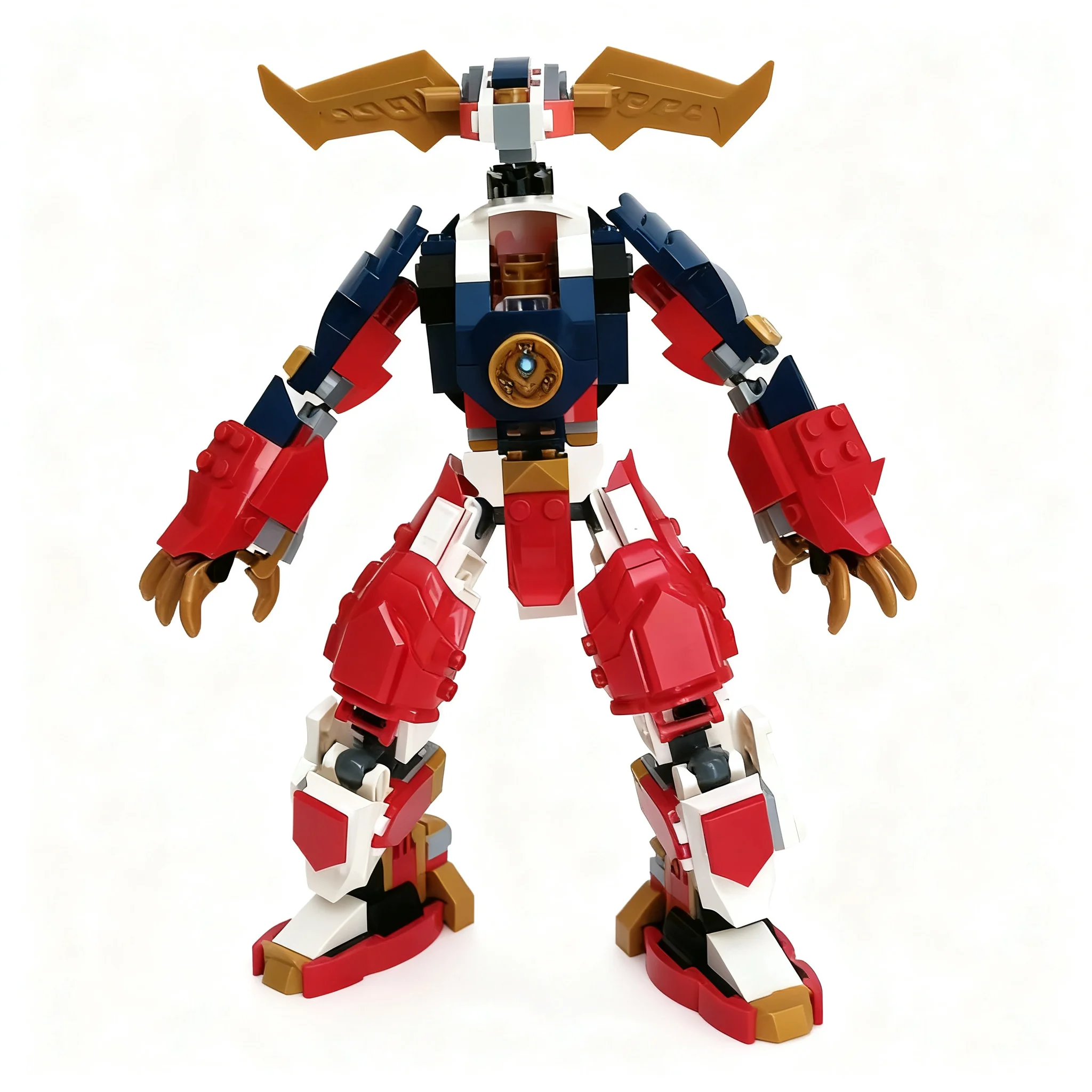307pcs MOC Kai Sora's Fire Rabbit - Transformable Elemental Mech Ninjia Model Building Blocks Christmas Gift Toy Construction