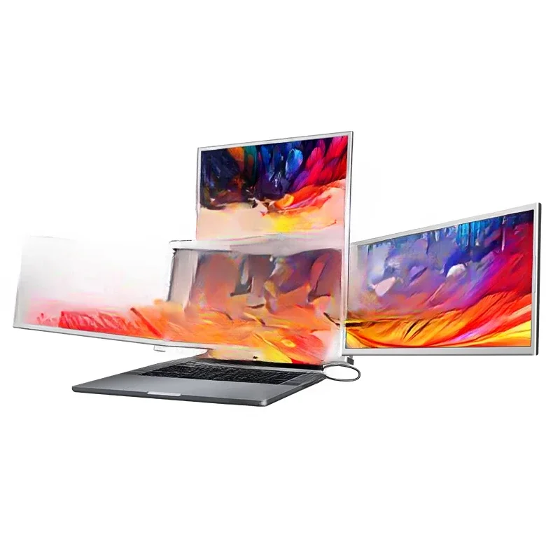14-Inch three-screen portable monitor, first-line three-screen notebook office expansion screen
