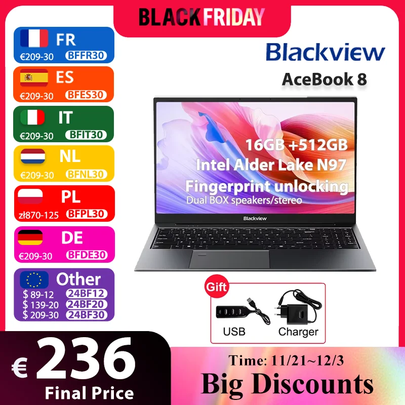 Blackview AceBook 8 Laptop 15.6