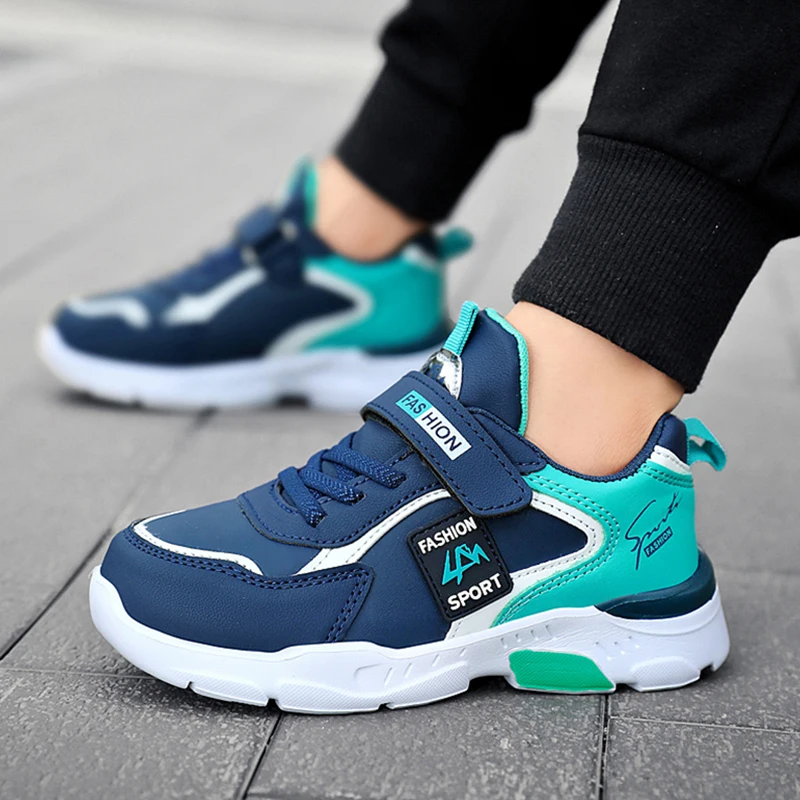 

Four Seasons Children Sneakers Lightweight Non-slip Sport Shoes Outdoor Comfortable 5-16Years Old Kids Boys Walking Running Shoe