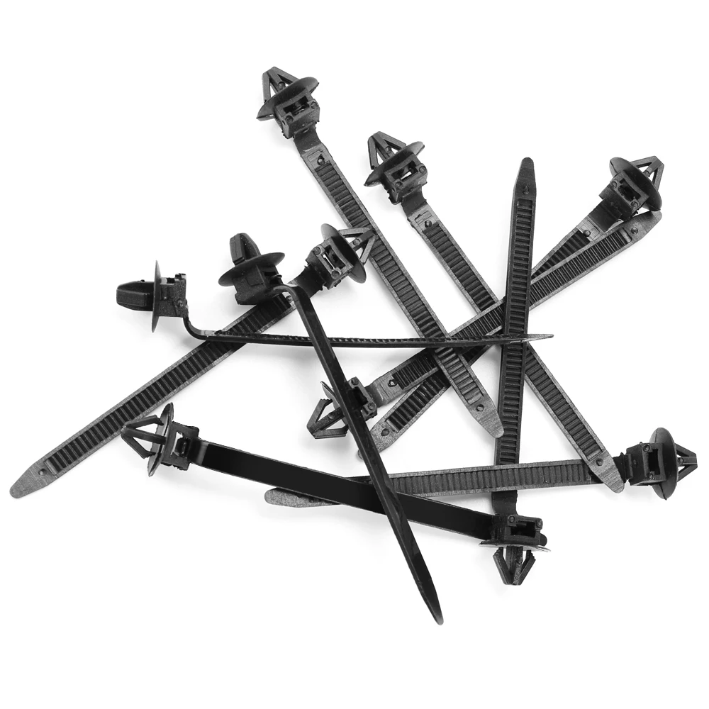 10PCS Car Cable Fastening Ties Auto Fasteners for mercedes benz w212 w124 w140 w163 w202 w203 w204 w210 w211 w213
