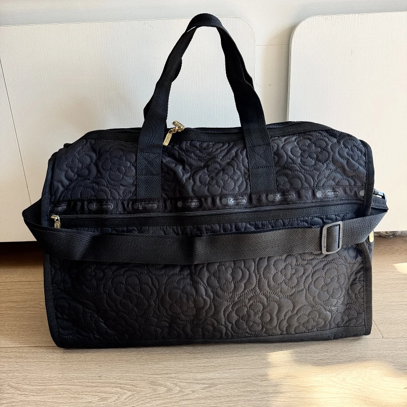 water-resistant-nylon-crossbody-bag-for-short-trips-logo-travel-bag-without-rods-cartoon-print-unisex-youth-travel-bag