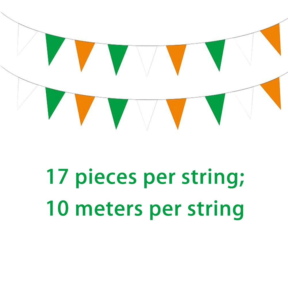 Flagicts 100% Polyester Ireland Bunting String Flags