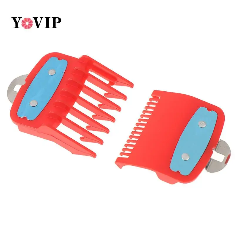 2Pcs(1.5mm+4.5mm) Guide Comb Sets 1.5 And 4.5 Mm Size Red Color Attachment Comb Set For Professional Clipper random