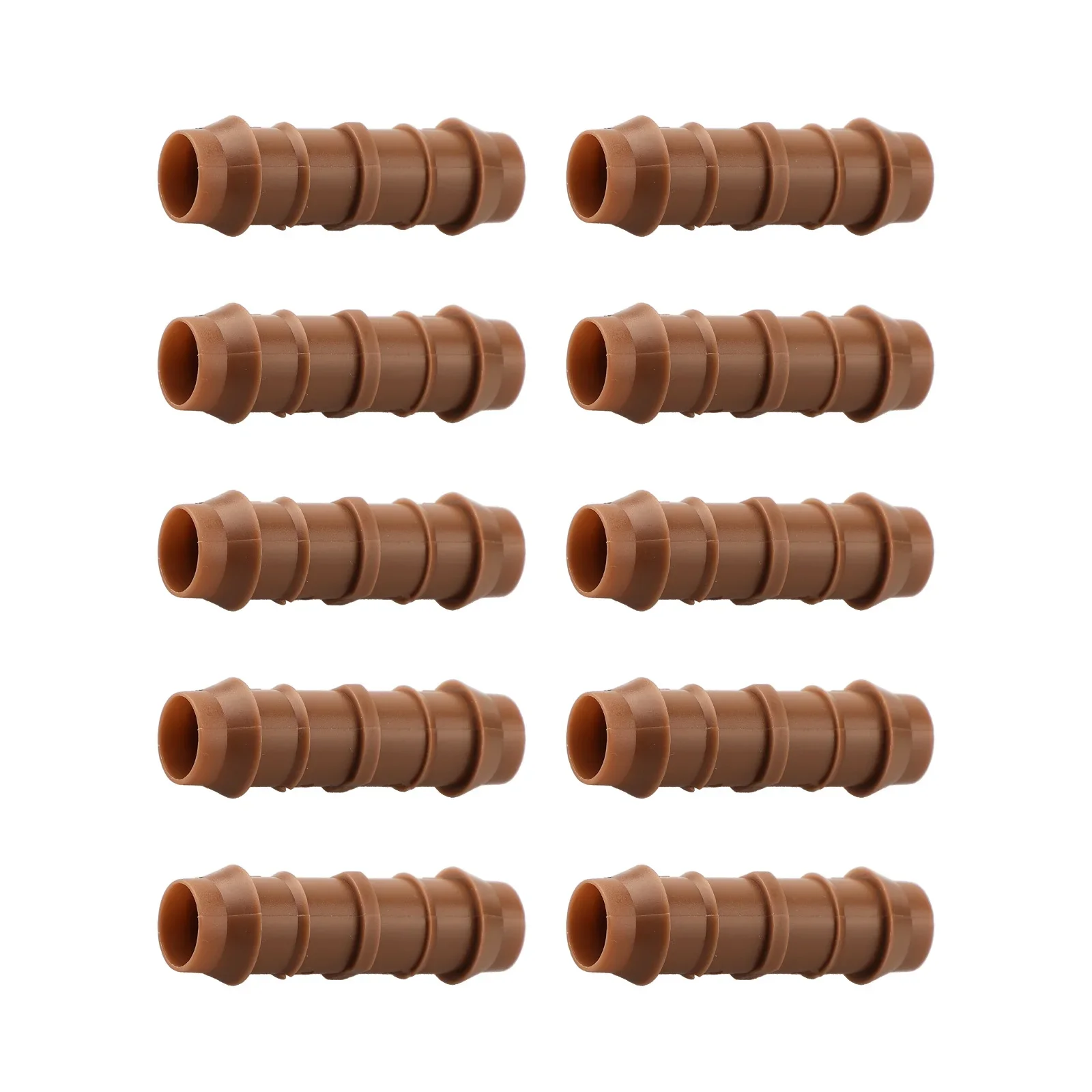 

10pcs 12 Inch Coupling Connectors for Drip Irrigation Barbed Design for 1/2 Tubing Essential for Healthy Plant Growth