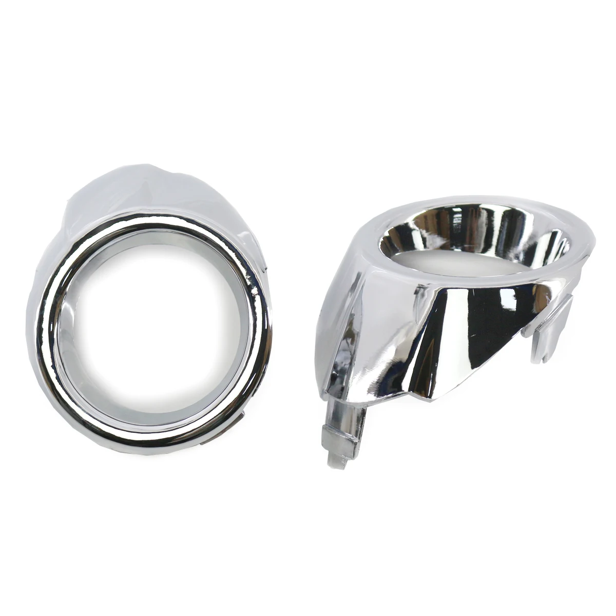 Car Accessories Chrome Front Left/Right Side Bumper Fog Light Lamp Cover Grille Grill For Ford fiesta 2008 2009 2010 2011 2012