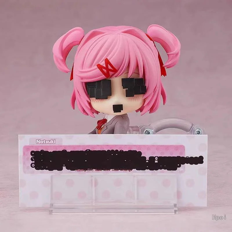 Nendoroid 2077 Natsuki Q Version Interchangeable Face Posable Action Figure Model Doki Doki Literature Club Collectible Toy view 2