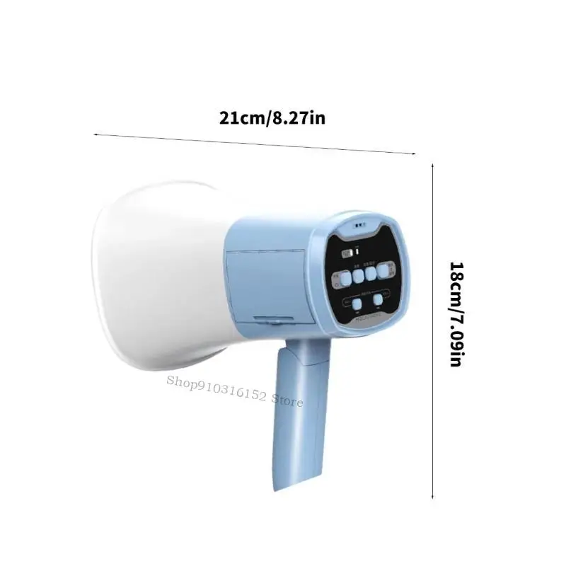 مقبض قابل للطي لتوفير المساحة، مضخم صوت محمول لتعزيز البيع، مكبر صوت محمول للتشجيع
