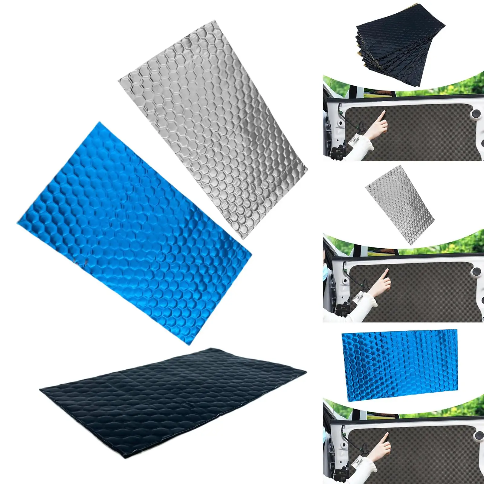 Noise Reduction Soundproofing Mat Butyl Rubber Damping Sheet Easy Installation for Car Door Roof Machinery Panels