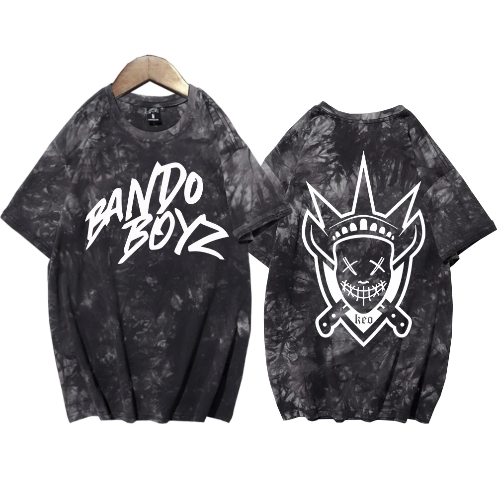 Rapper Kidd Keo Bando Boyz Tie Dye T Shirt Women Men Harajuku Tops Summer Crewneck Short Sleeve Funny Tshirt Graphics Tees