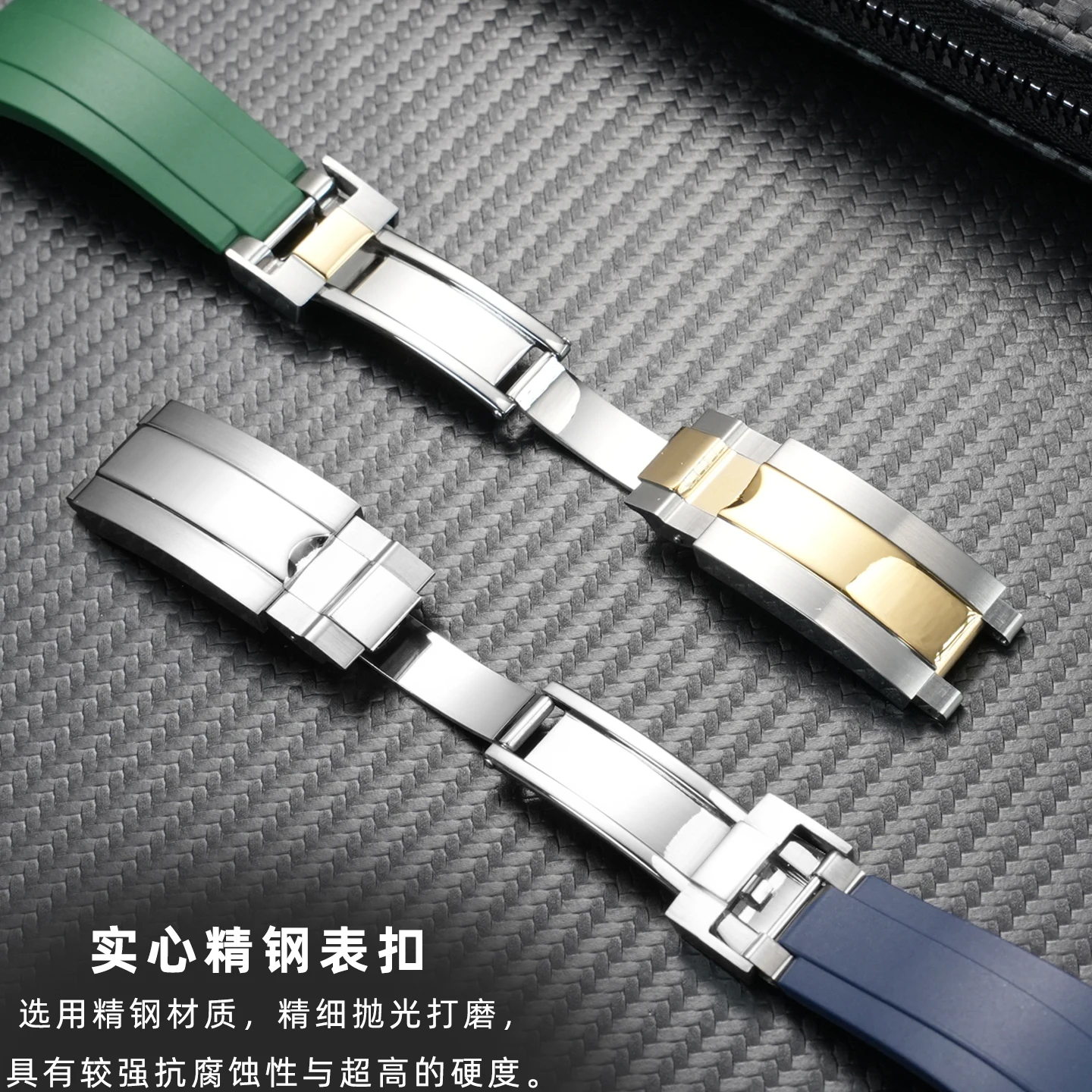 ل رولكس أسود أخضر شبح الماء يخت مينغشي قوس قزح يوميات سلسلة الفلوروسيليكون المطاط حزام رياضي مقاوم للماء