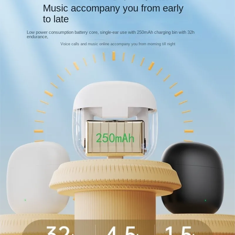 3C Founder Topder-TN31 Wireless Bluetooth Earphones Half In Ear High Sound Quality Suitable For Apple And Android New 2024 Hot