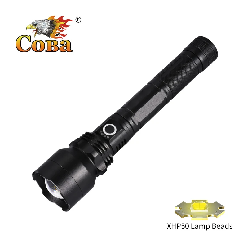 

P70 led flashlight 3800LM zoom usb rechargeable 18650/26650 battery super bright waterproof Aluminum alloy Self Defense