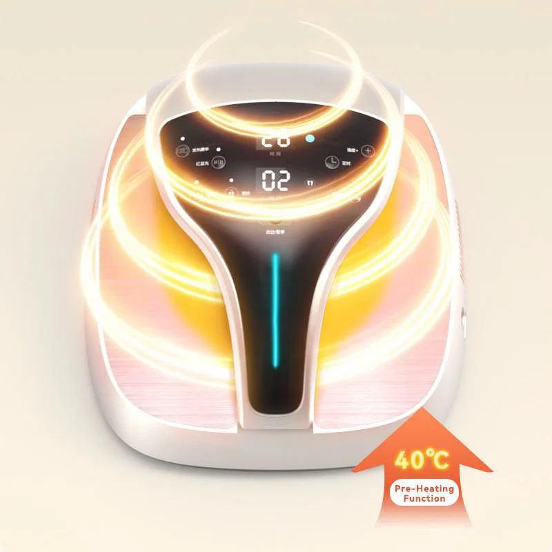 تصميم محمول للعناية الصحية المنزلية، تسخين كهربائي، تدليك القدم، جهاز تدفئة القدمين #3