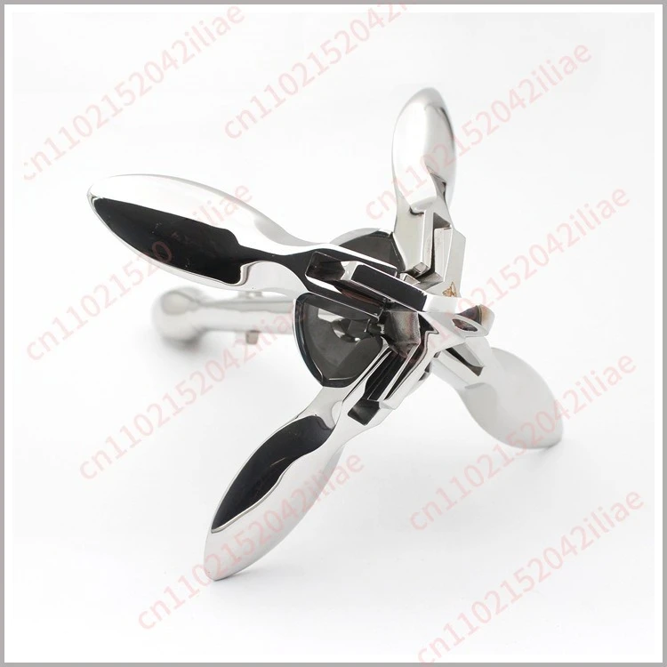 Folding umbrella anchor 316 stainless steel mirror polished foldable yacht boat anchor spot yacht accessories