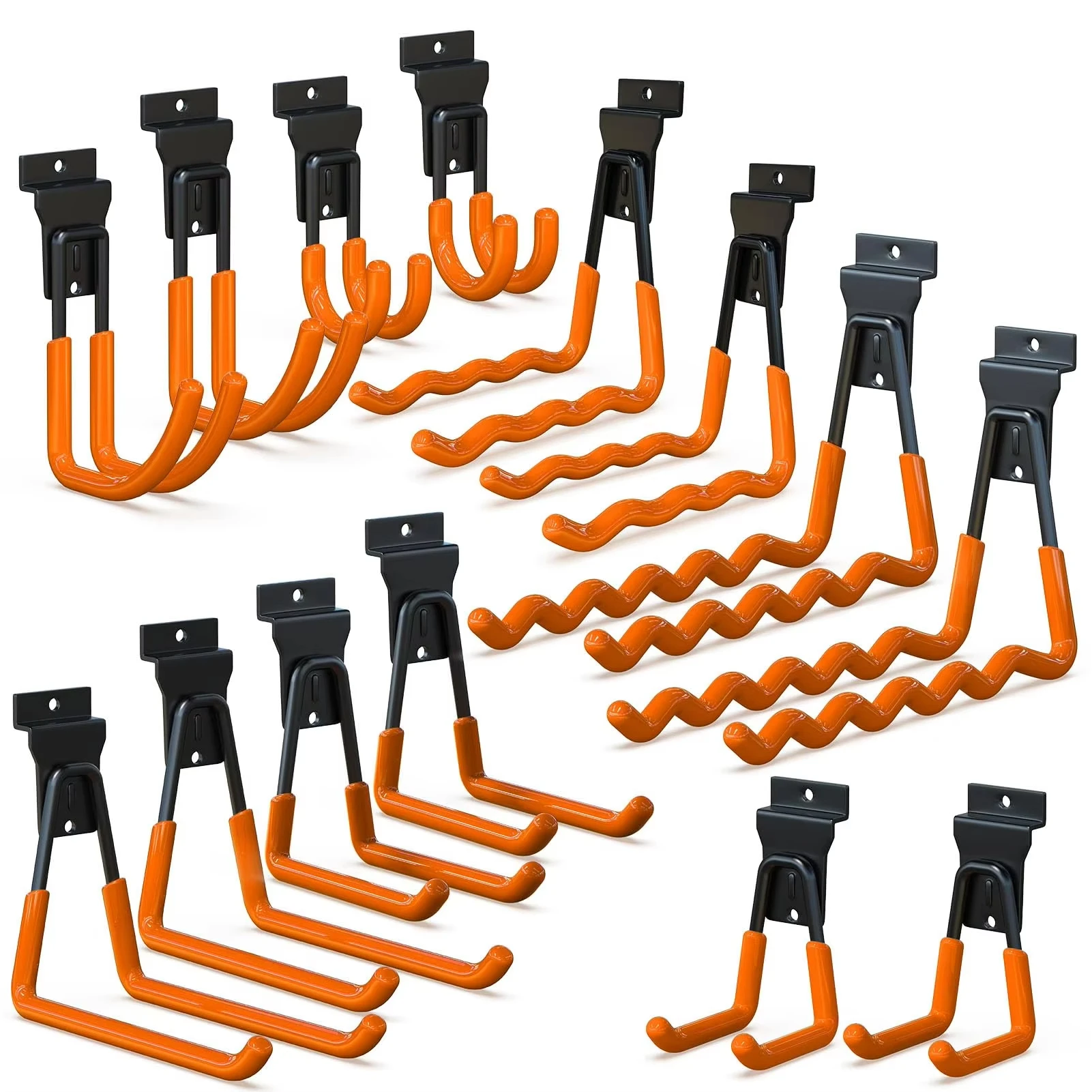 Heavy Heavy Duty Metal  Garage Storage Hooks  Wall Mount Non-Slip Coating For Storage For  Bikes  Power Tools Garden  Equipment - Aliexpress Deal