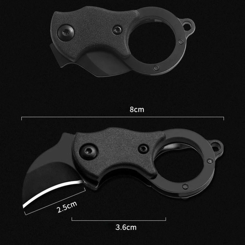 1pc Men Portable Self-defense Eagle Claw Folding Knife Keychain For Outdoor Camping view 6
