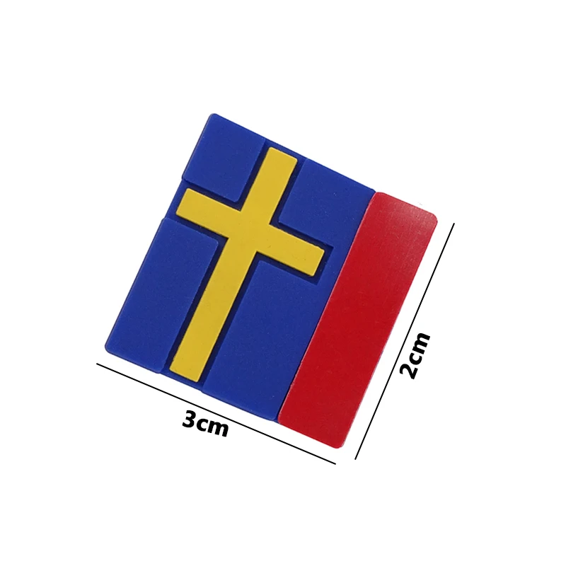 1/5Pcs Car 3D Sticker Sweden Flag Decoration Emblem Car Door Trunk front grille For VOLVO XC40 XC60 XC90 Free Sticker Body Hood view 2