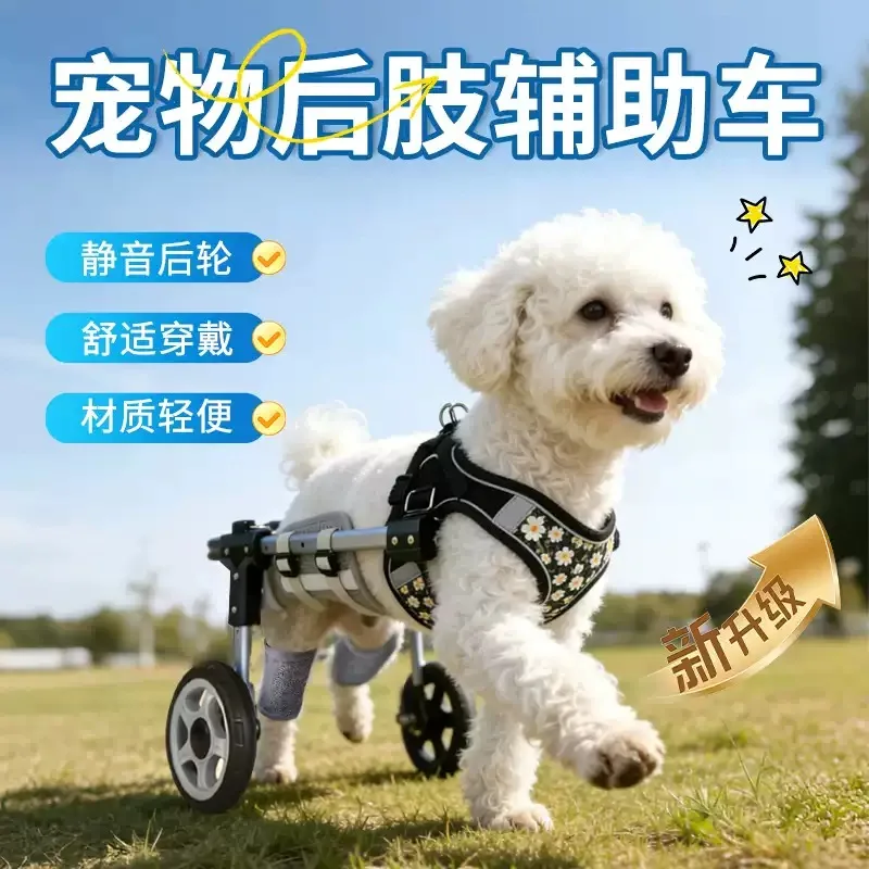 Dog Pet Forelimb Wheelchair Small Four Wheelchair Mobility Light Dog Assisted Vehicle Affordable Front Leg Disability