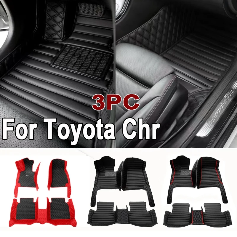 

Автомобильные коврики на заказ, автомобильные коврики для Toyota Chr 2018 2019 2020 2021 2022, автомобильные роскошные кожаные мужские женские автомобильные коврики с полным покрытием