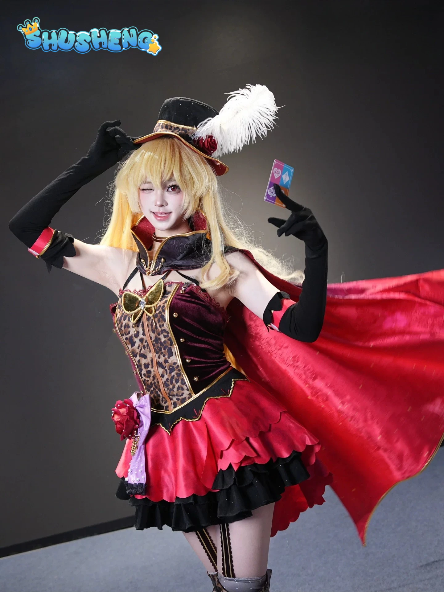 

Хошимия Ичиго: Странный вор-бабочка (Аниме Aikatsu!) Костюм для косплея, женская шляпа, перчатки, носки, платье на Хэллоуин