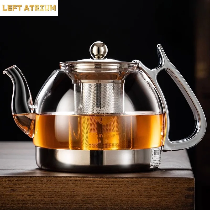 Induction cooker special pot boil tea dedicated cooker glass pot stainless steel liner kettle flower tea pot