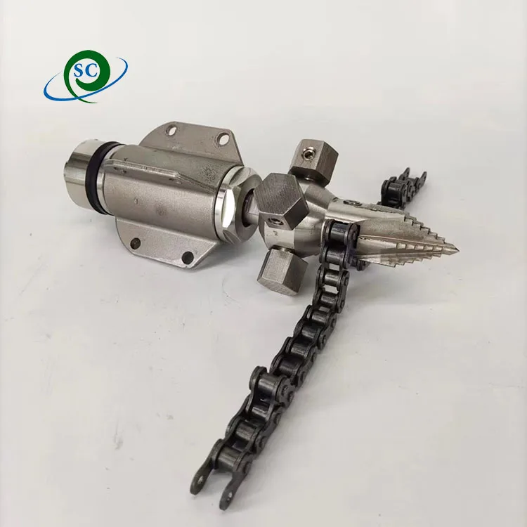 Sewer Jet Rotating Chain Root Cutter 4000psi High Pressure Chain Flail Scraper 3/8 for Drain