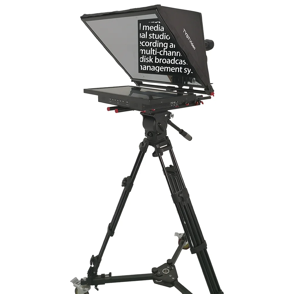 TYSTVideo-teleprompter profesional de transmisión de TV, suministro de fábrica, estudio de 21 pulgadas