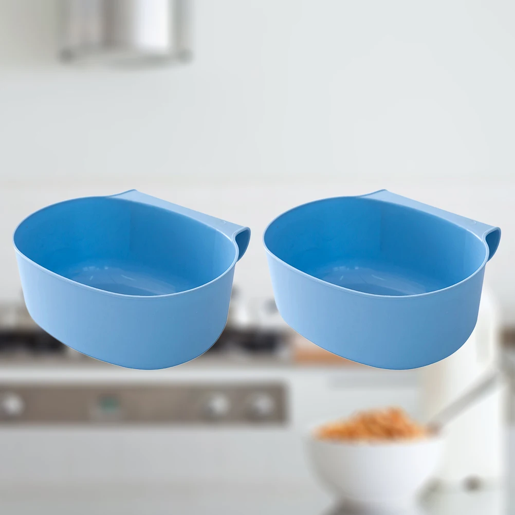 

2 pcs Hanging Garbage Can For Kitchen Cabinet Door Trash Bin Saving Storage Rack Rubbish Container Organizer