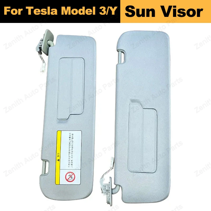 Original Sun Visor For Tesla Model 3 Model Y 2017-2023 Car Front Windshield Glass Interior SunVisor Makeup Mirror Replacement