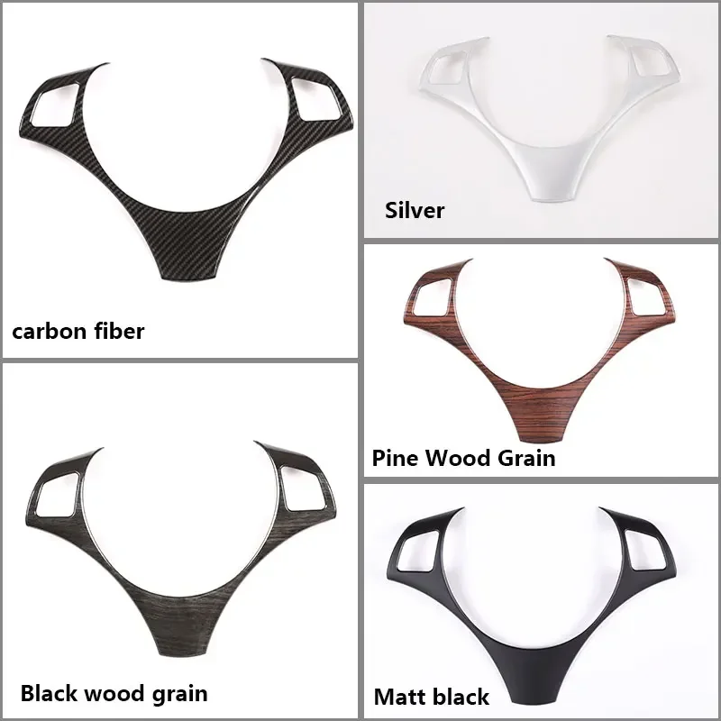 

Для BMW 1 3 серии E87 E90 2004-2012 ABS углеродное волокно автомобильный руль рамка крышка отделка наклейка интерьерные автомобильные аксессуары