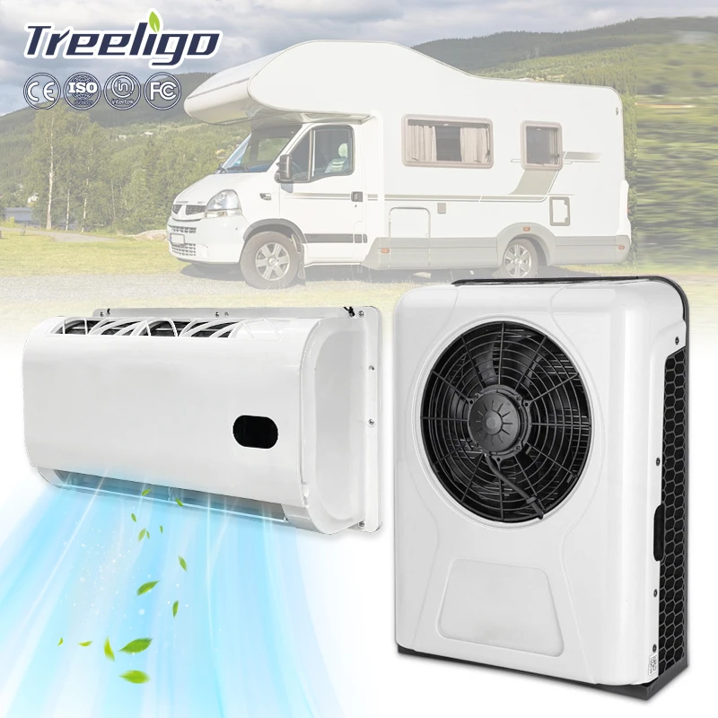 

Universal Cooling Heating Dc 12v 24v Rv Rooftop Electric Parking Air Conditioner For Caravan Trailer