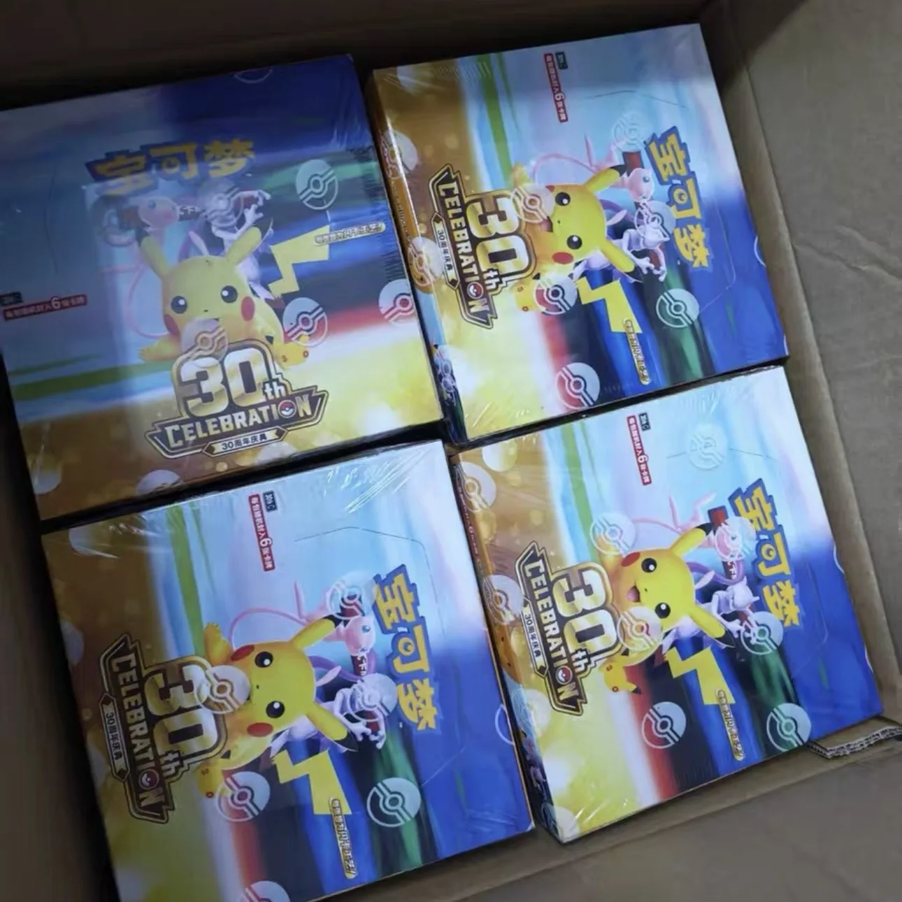 IN STOCK 100% Official Pokemon 30th Celebration Booster Packs FUR Card 30thC Collectible Simplified Chinese PTCG Cards Gifts
