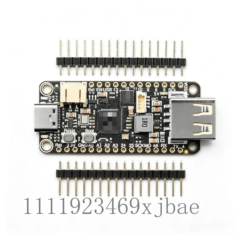 Dual USB Port MCU Development Board, Type-C Upload + USB-A Host Portable Microcontroller Board Compatible With RP2040 IC