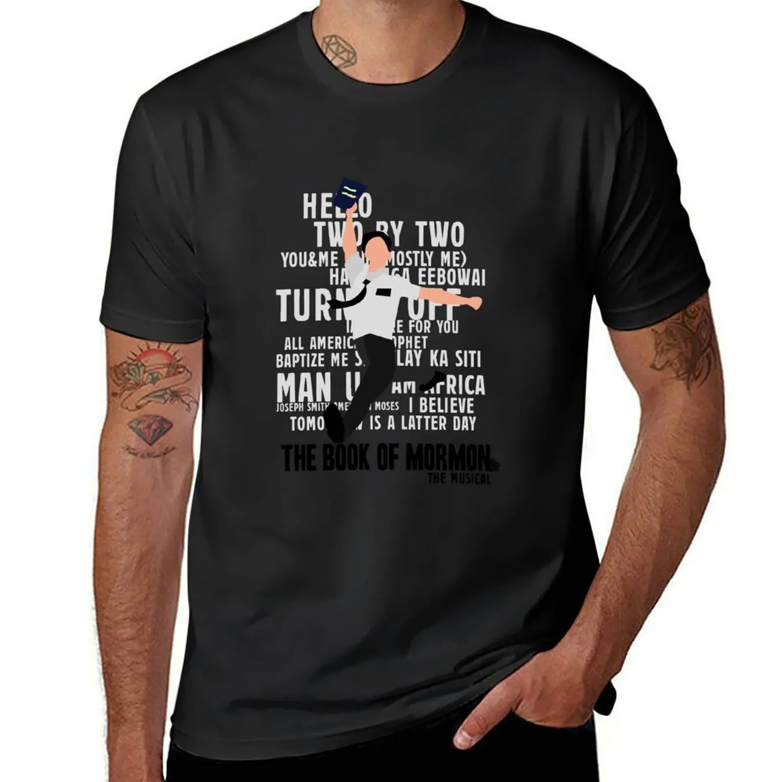 The Book Of Mormon T-Shirt plus size tops vintage clothes customs design your own funnys mens t shirt graphic