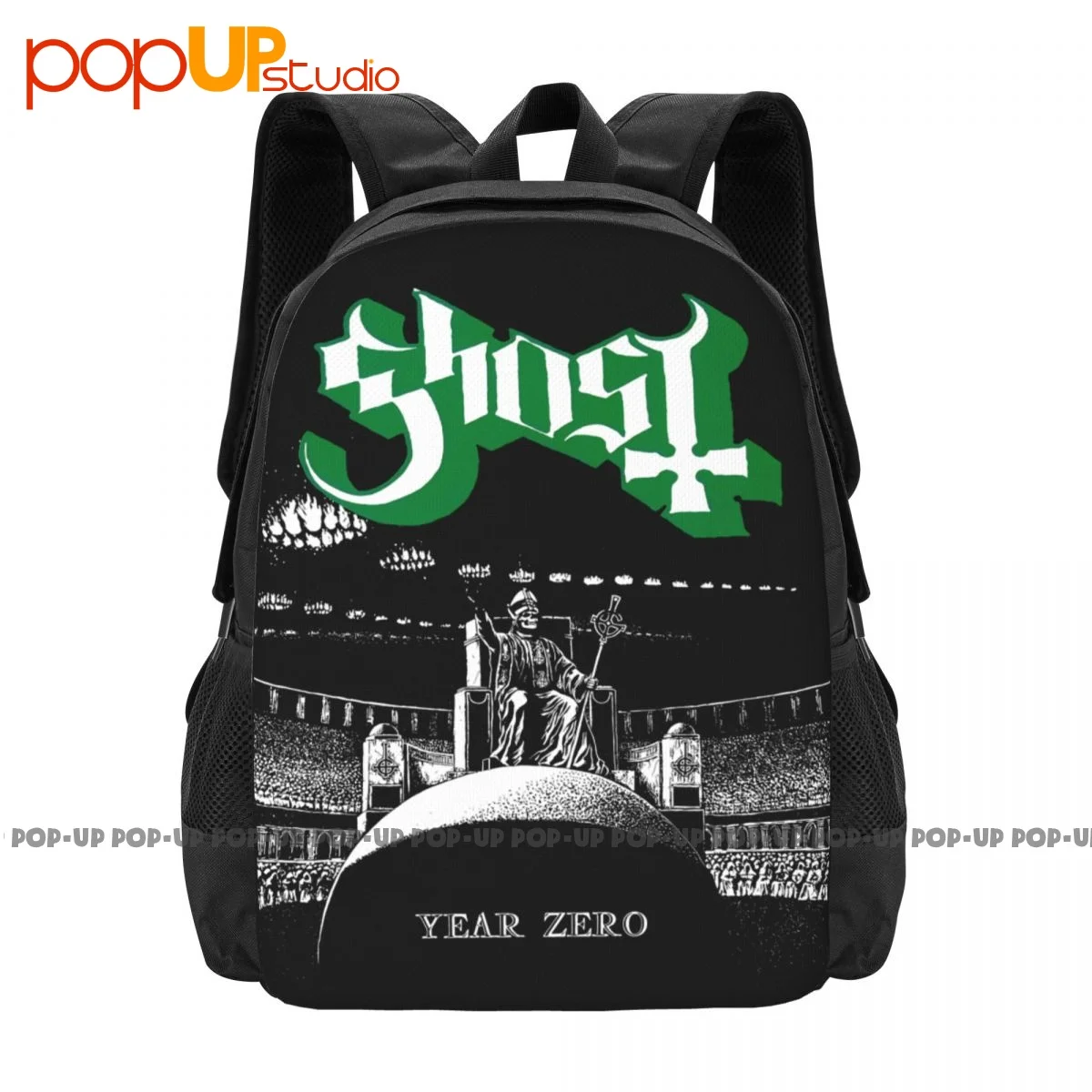 Ghost Year Zero Papa Emeritus Band Backpack Large Capacity Fashion Creative 3d Printing Outdoor Running