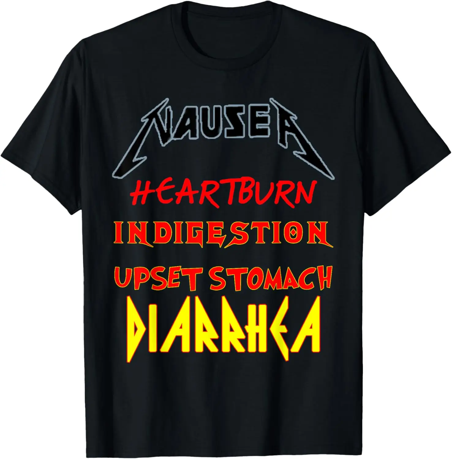 

gastric complaints funny t-shirt perfect Nausea band tees T-Shirt