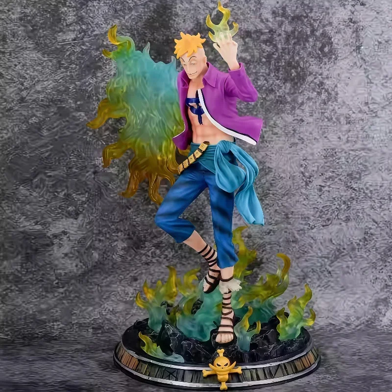 Anime One Piece Whitebeard Pirates Marco Battle Ver. Gk PVC Action Figure Manga Statue Sammlung Modell Glow Spielzeug Puppe Geschenke