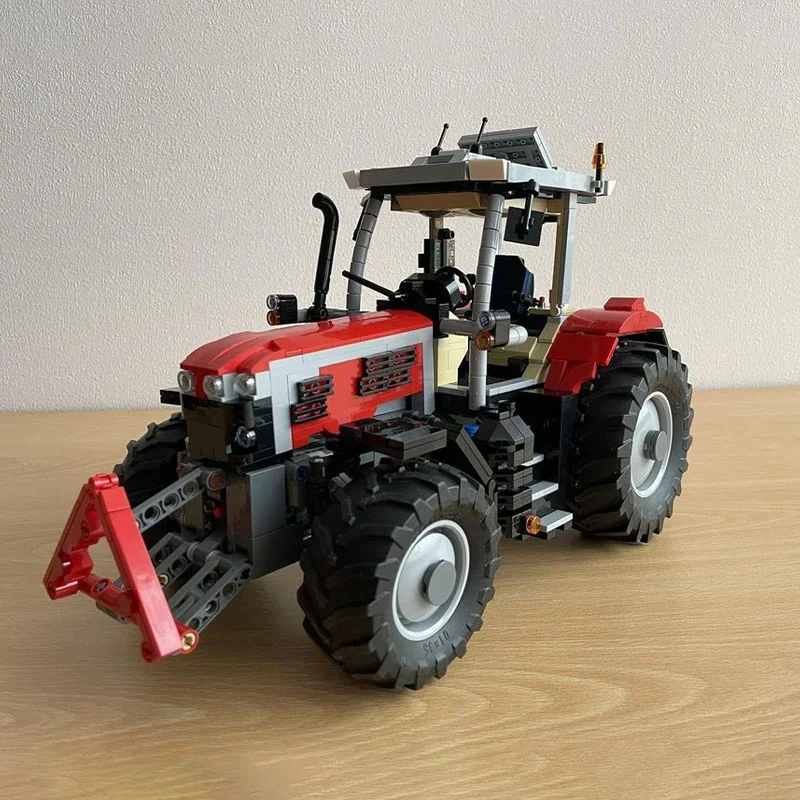 1580 pçs moc trator massey ferguson power modelo técnico blocos de construção montar brinquedo diy ideia presente natal crianças aniversário