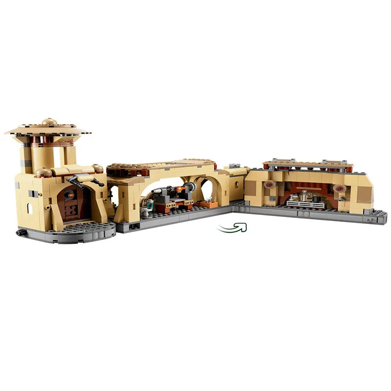 

732PCS Star batter Universe Bobases Fett's Throne Room Playset Detailed Moc diy Education Building Blocks Birthday Toys Gift