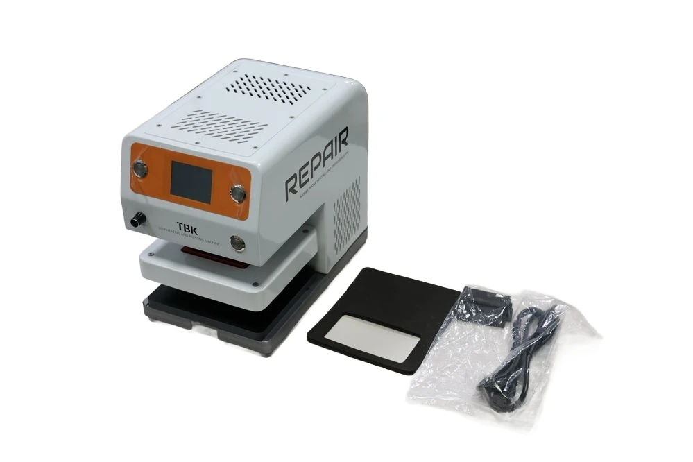 

TBK 201P Mobile Phone Heating & Pressure Holding Machine for Curved/Flat Screens Brackets Back Covers Repair Tool