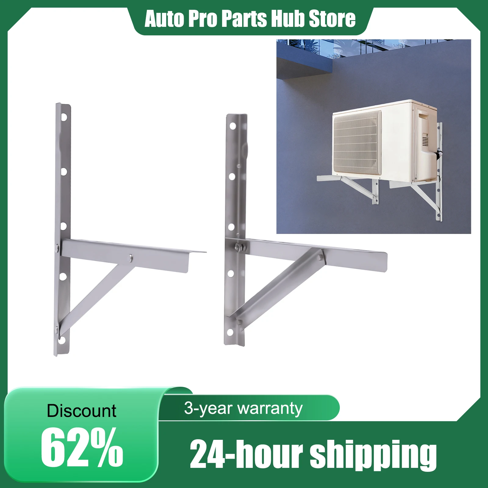 

Mini Split Wall Mounted Mounting Bracket, Outdoor Hanging Rack, For Air Conditioner A/C Mini Split AC Units