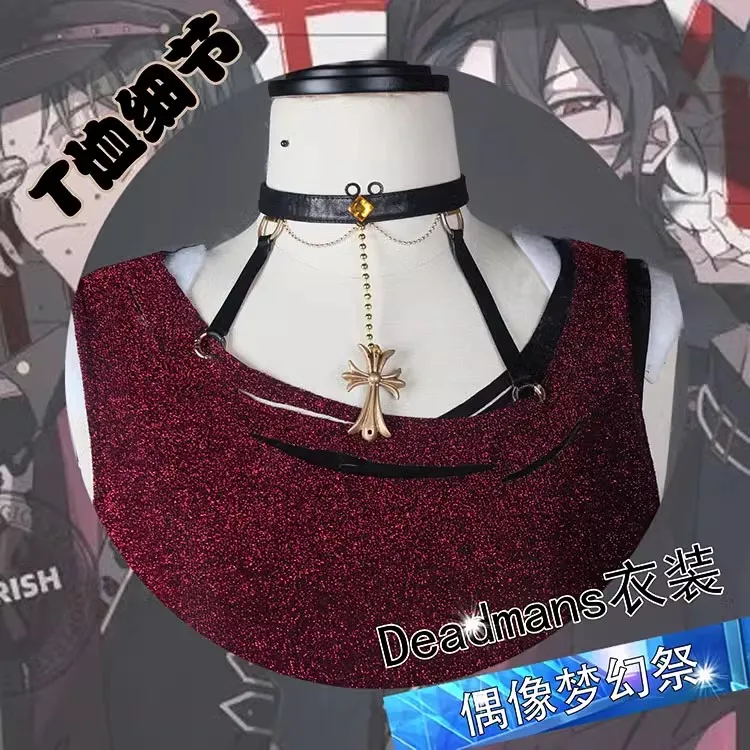 COS-KiKi Ensemble Stars Deadmans Sakuma Rei Hasumi Keito Kiryu Kuro Ogami Koga Game Suit Cosplay Costume Halloween Party Outfit