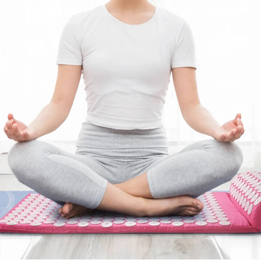 

Набор из трех подушечек для акупунктуры, подушек для массажа акупунктурных точек, подушечек для фитнеса, подушечек в виде лотоса, товаров для йоги - износостойкие